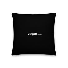 18″×18″ Vegan Dictionary Premium Pillow by Design Express