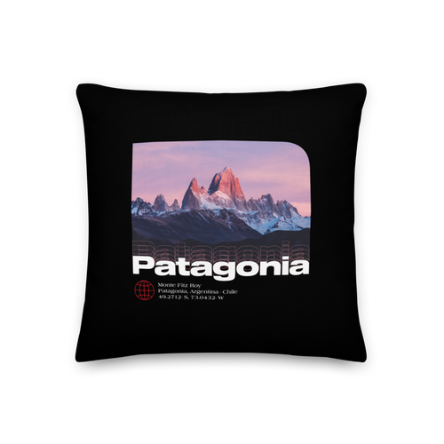 18″×18″ Monte Fitz Roy, Patagonia Premium Pillow by Design Express