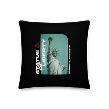 18″×18″ Statue of Liberty Premium Square Pillow by Design Express