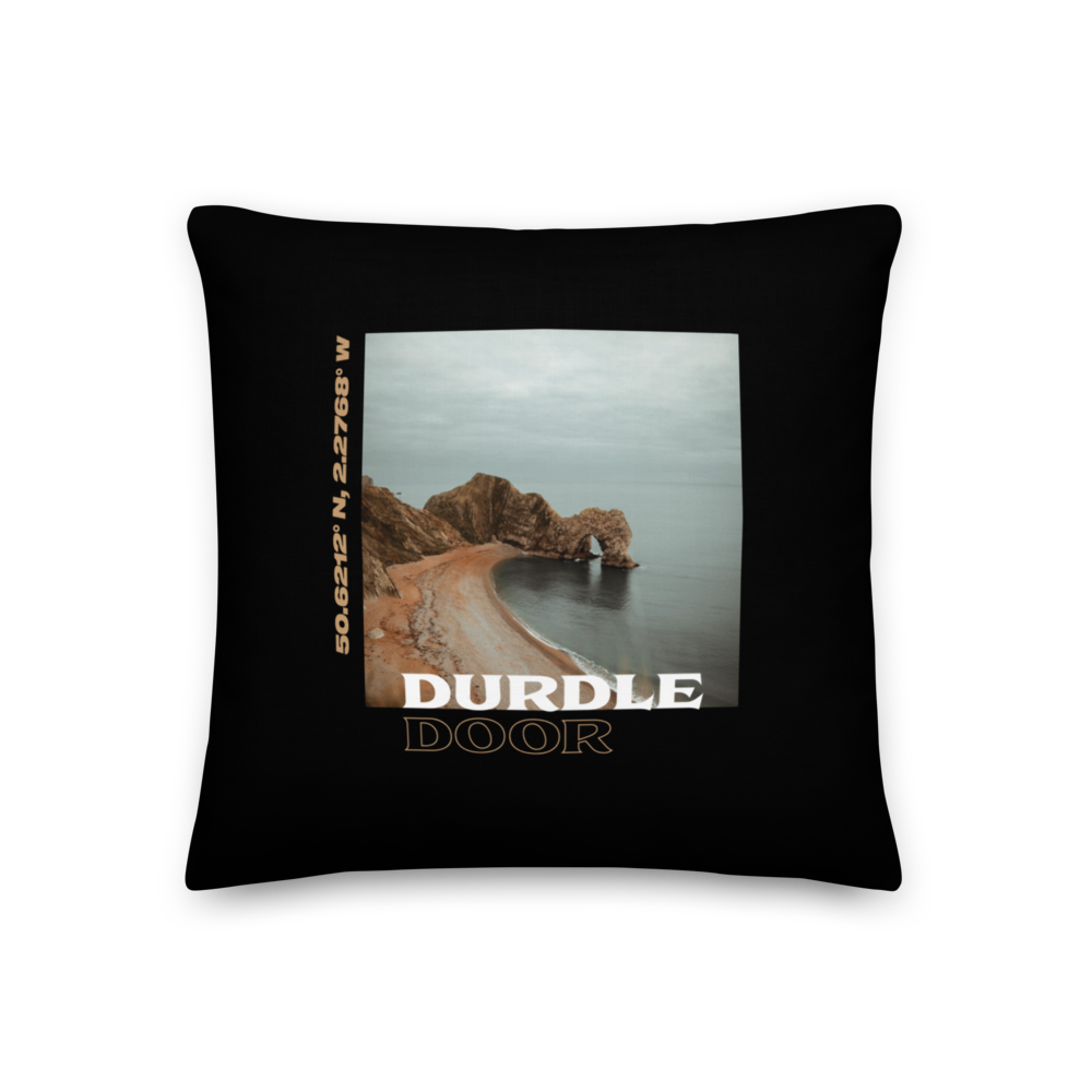 18″×18″ Durdle Door Premium Square Pillow by Design Express