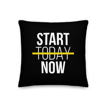 18″×18″ Start Now (Motivation) Premium Pillow by Design Express