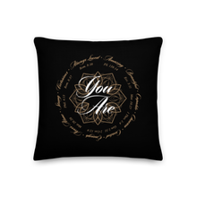 18″×18″ You Are (Motivation) Premium Square Pillow by Design Express