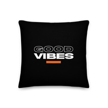 18″×18″ Good Vibes Text Premium Pillow by Design Express