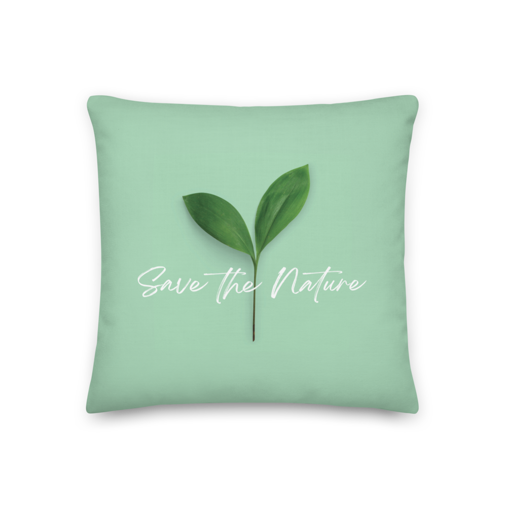 18″×18″ Save the Nature Premium Pillow by Design Express