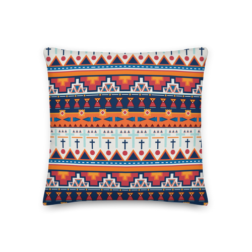 18″×18″ Traditional Pattern 01 Premium Pillow by Design Express