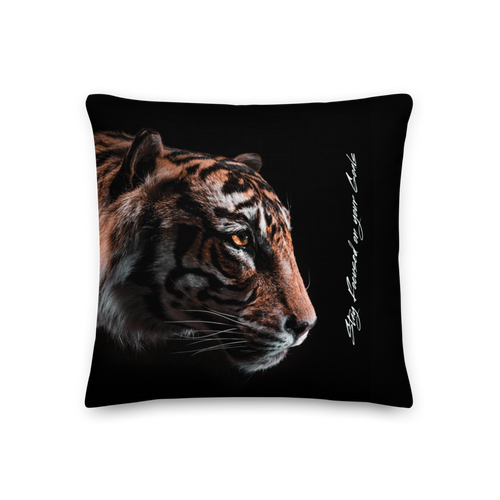 18″×18″ Stay Focused on your Goals Premium Square Pillow by Design Express