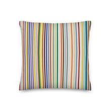 18″×18″ Colorfull Stripes Premium Pillow by Design Express