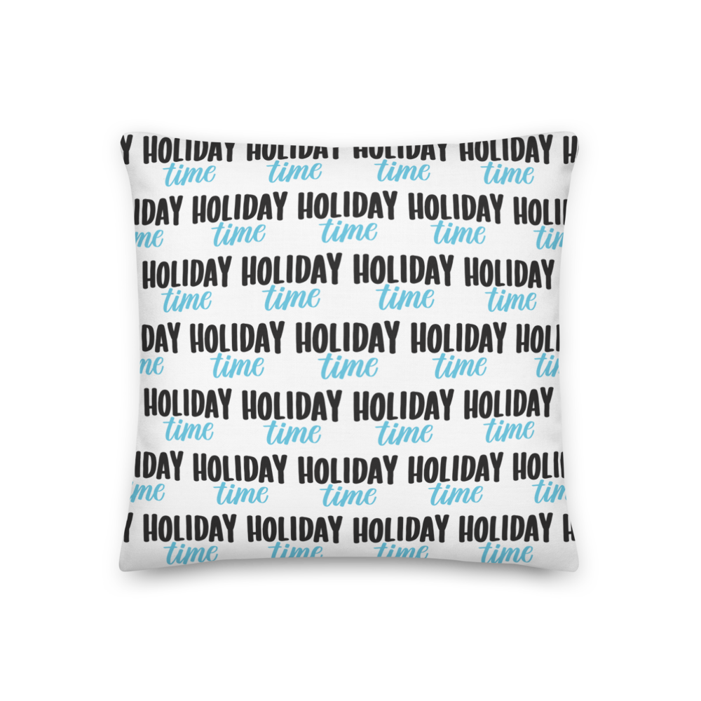 18″×18″ Holiday Time Premium Pillow by Design Express