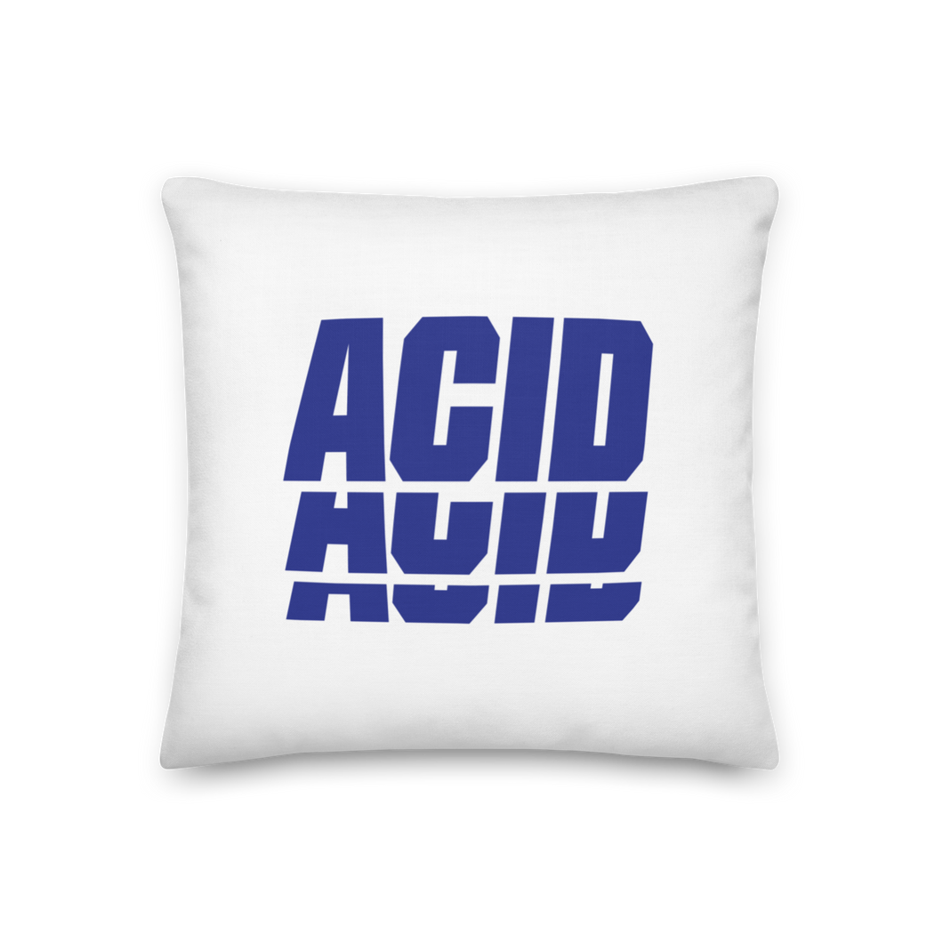 18″×18″ ACID Blue Premium Pillow by Design Express