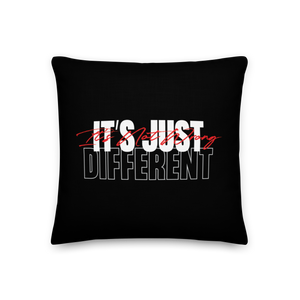 18″×18″ It's not wrong, It's just Different Premium Pillow by Design Express