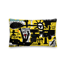 Basquiat Style Rectangle Premium Pillow by Design Express