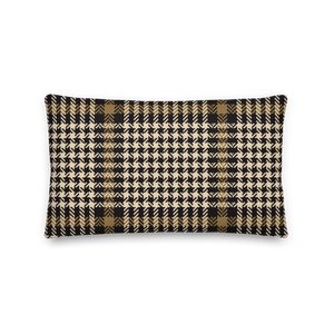 Herringbone Glen Plaid Pattern Premium Pillow by Design Express