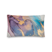 Soft Marble Liquid ink Art Full Print Premium Pillow by Design Express