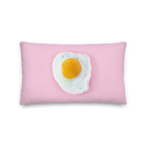 Pink Eggs Premium Square Pillow by Design Express