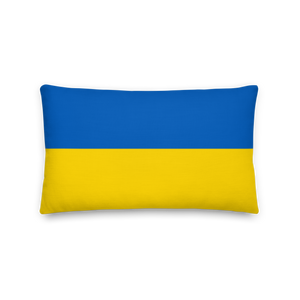 Ukraine Flag (Support Ukraine) Premium Pillow by Design Express