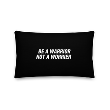 Default Title Be a Warrior, Not a Worrier (Funny) Rectangle Premium Pillow by Design Express