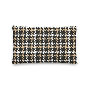 20″×12″ Houndstooth Small Pattern Premium Pillow by Design Express