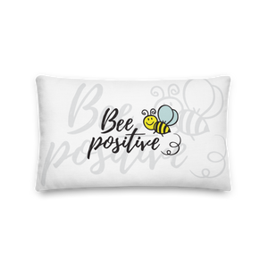 20″×12″ Bee Positive Premium Pillow by Design Express