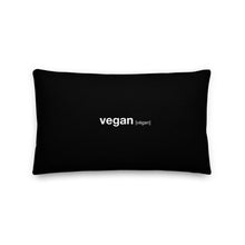 20″×12″ Vegan Dictionary Premium Pillow by Design Express