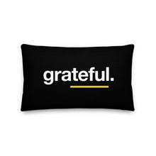 20″×12″ Grateful (Sans) Premium Pillow by Design Express