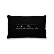 20″×12″ Be Yourself Quotes Premium Pillow by Design Express