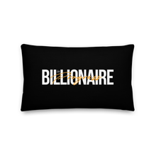 20″×12″ Billionaire in Progress (motivation) Premium Pillow by Design Express