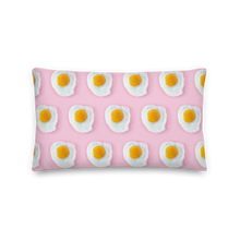 20″×12″ Pink Eggs Pattern Premium Square Pillow by Design Express