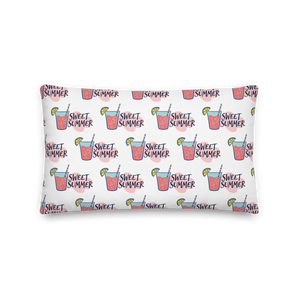 20″×12″ Drink Sweet Summer Premium Pillow by Design Express