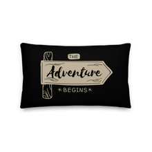 20″×12″ the Adventure Begin Premium Pillow by Design Express