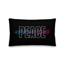 20″×12″ Peace is the Ultimate Wealth Premium Pillow by Design Express