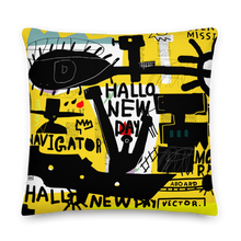 Basquiat Style Square Premium Pillow by Design Express