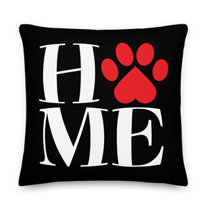 Home (Pet Lover) Funny Square Premium Pillow by Design Express