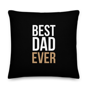 Best Dad Ever Funny Square Premium Pillow by Design Express