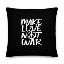 Make Love Not War (Funny) Square Premium Pillow by Design Express