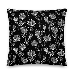 Leaf Line Pattern Square Premium Pillow by Design Express