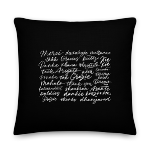 Thank You Various Language Premium Pillow by Design Express