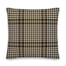 Herringbone Glen Plaid Pattern Premium Pillow by Design Express