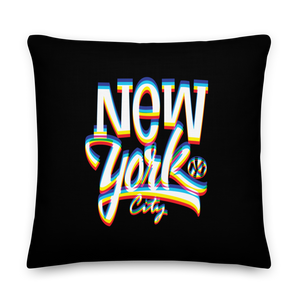 New York City Glitch Premium Pillow by Design Express