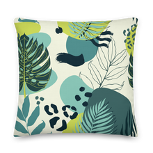 Fresh Tropical Leaf Pattern Premium Pillow by Design Express