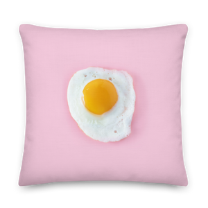 Pink Eggs Premium Square Pillow by Design Express