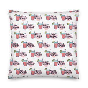 Drink Sweet Summer Premium Pillow by Design Express