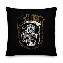 22″×22″ Destroy World Premium Pillow by Design Express