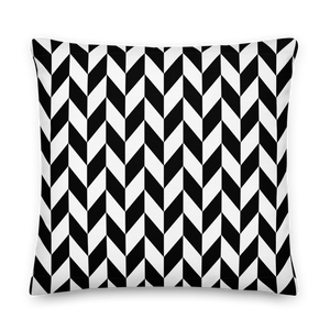 22″×22″ Chevron Flip Pattern Premium Pillow by Design Express