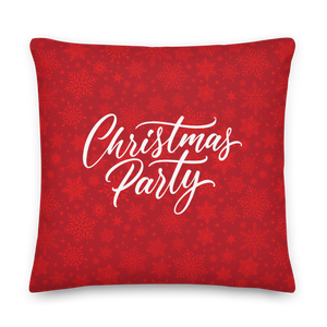 22″×22″ Christmas Party Premium Pillow by Design Express