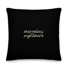 22″×22″ Marvelous Nightmare Flower Skull Square Premium Pillow by Design Express