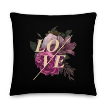 22″×22″ Love Flower Square Premium Pillow by Design Express