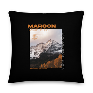 22″×22″ Maroon Bells, Colorado Premium Pillow by Design Express