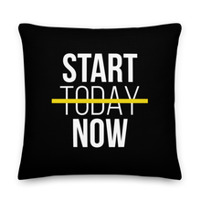 22″×22″ Start Now (Motivation) Premium Pillow by Design Express