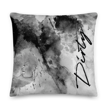 22″×22″ Dirty Abstract Ink Art Premium Pillow by Design Express