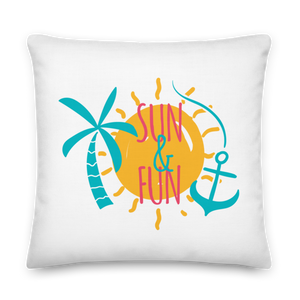 22″×22″ Sun & Fun Premium Pillow by Design Express